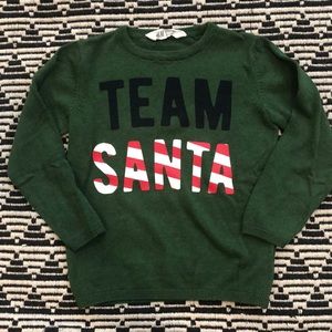 H&M Shirts & Tops - Team Santa Green Sweater H M 4 6 H&M Shirts & Tops - Team Santa Green Sweater H M 4 6